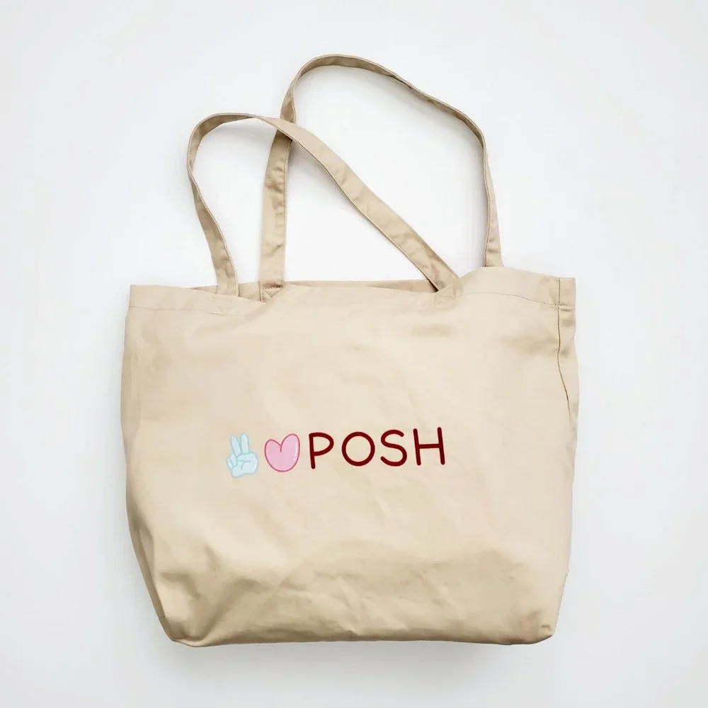 LB003Tote Organic Earth Friendly Poshmark Reusable Recyclable Tote [Price Firm] - Picture 6 of 13